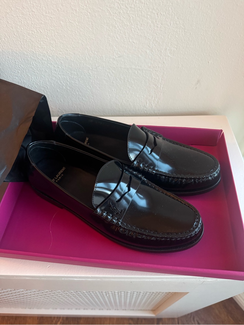 Brand new in box Saint Laurent loafers sz 39.5